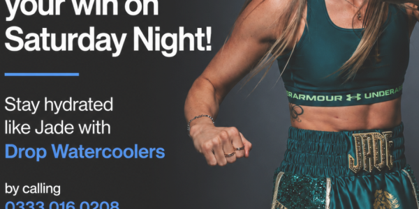 Drop Watercoolers Ambassador Jade Jones Secures Dominant Victory at Misfits Boxing Event in Manchester