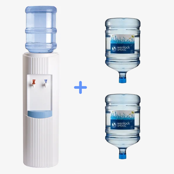 White Glacier Water Cooler Package